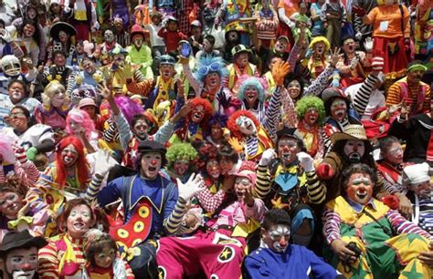 Clown parade in Mexico City