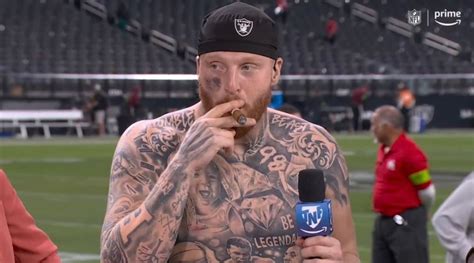 Maxx Crosby Smoked Celebratory Cigar on Postgame Set After Raiders’ Beatdown of Chargers