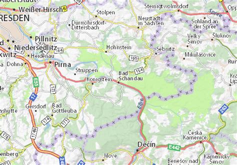 MICHELIN Bad Schandau map - ViaMichelin