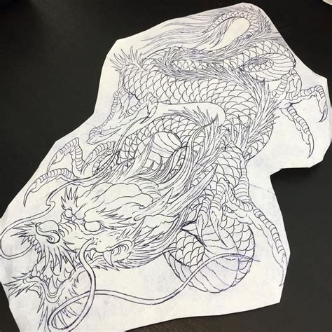 Derek (Nghia) Chung on Instagram: “Stencil for the day. Dragon 🐉 in ...