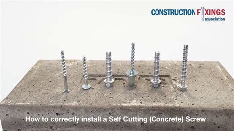 RJ Fixings - How to install a Self tapping Concrete screw - YouTube