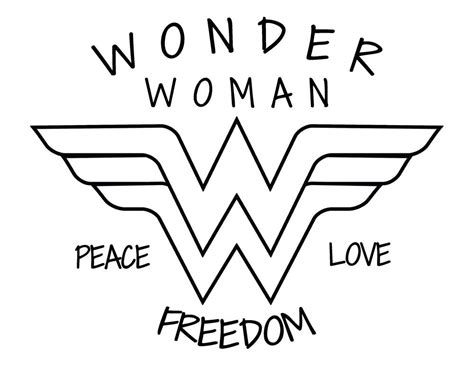 10 Best Wonder Woman Logo Coloring Pages