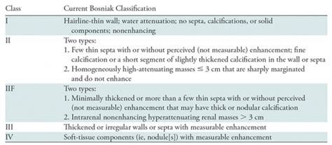 Bosniak Classification : Bosniak Classification Of Renal Cysts E Learn ...