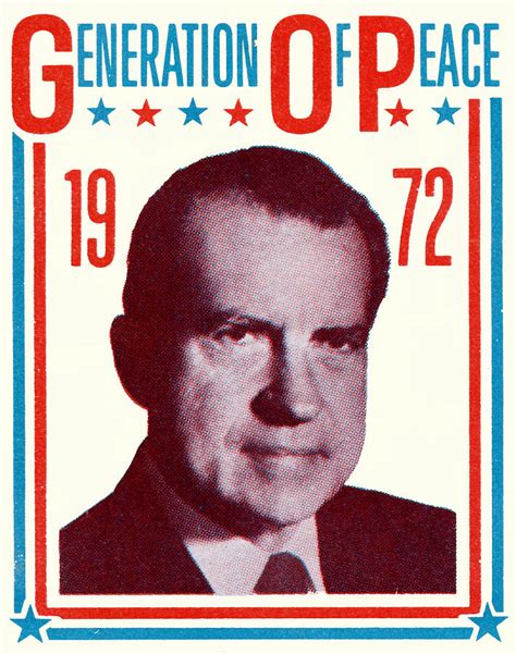 1972 Nixon Presidential Campaign Painting by Historic Image