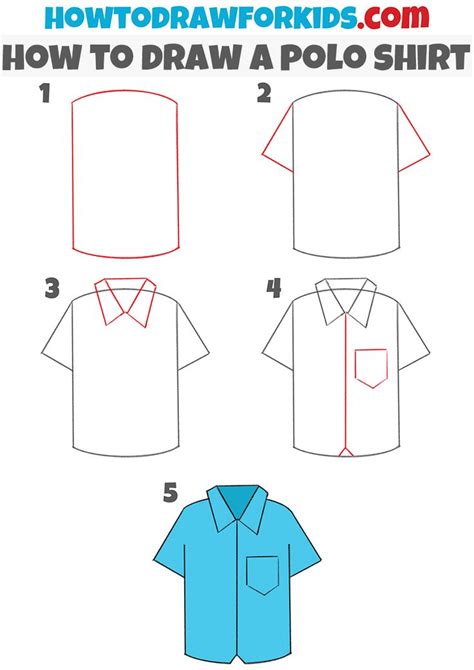 How to draw a Polo Shirt | Easy drawings, Drawing tutorial easy, Easy doodles drawings