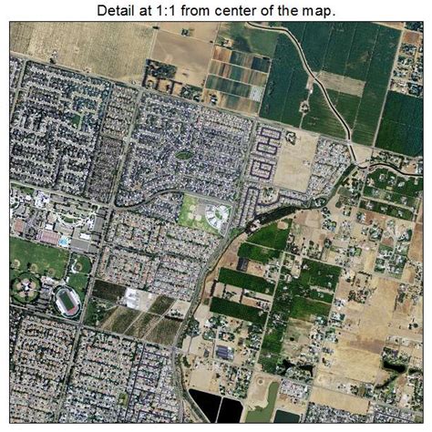 Aerial Photography Map of Clovis, CA California