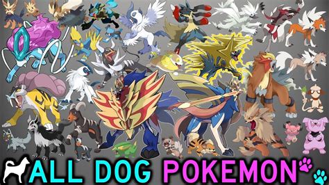 All Doggies in Pokémon - YouTube