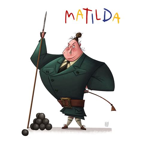 Matilda Miss Trunchbull Cartoon