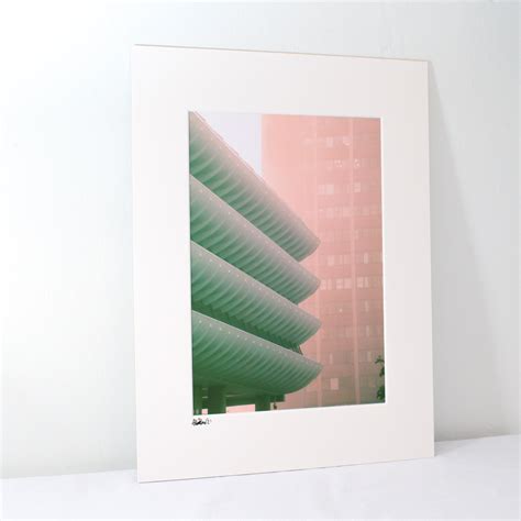 Preston Bus Station Pink Sky Large Mounted Print – Once Was Lost