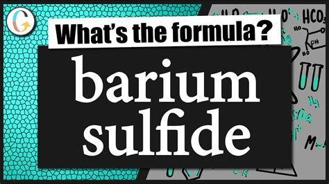 How to write the formula for barium sulfide - YouTube