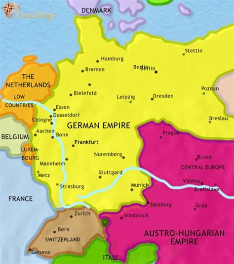 Map of Germany in 979 CE: The Holy Roman Empire | TimeMaps