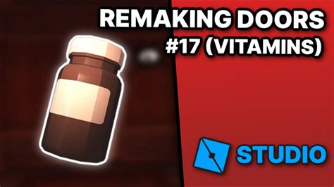 (HOW TO MAKE VITAMINS!) How to make a game like DOORS in Roblox ...