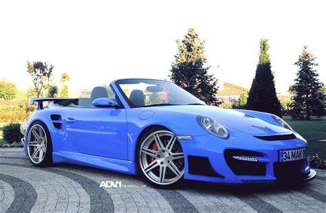 Baby Blue Convertible Porsche 911 Gets Exterior Goodies — CARiD.com Gallery