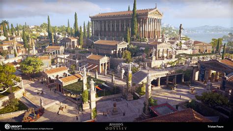 ArtStation - AC Odyssey (Delos E3), Tristan Faure | Ancient greek city ...