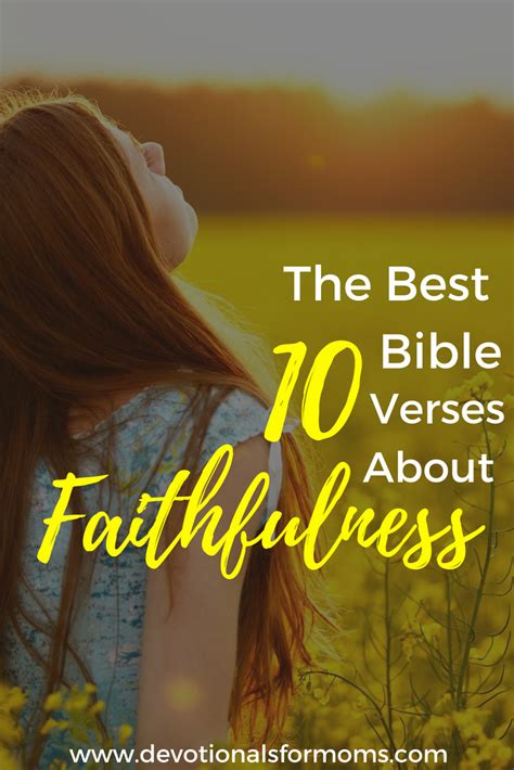 The 10 Best Bible Verses About Faithfulness