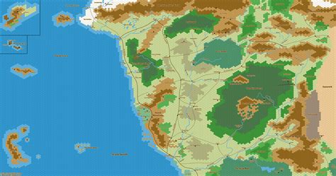 The Savage Frontier – Hexmap of the North – Spriggan's Den