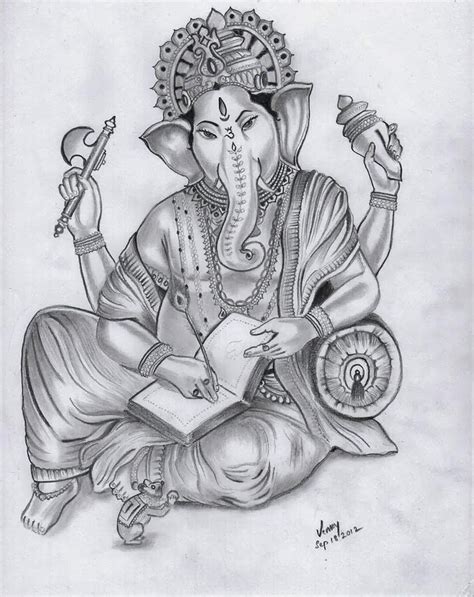 Gods Own Web: Lord Ganesha Pencil Sketch | Lord Ganesha Pencil Art | Lord Ganesha Drawing Free ...