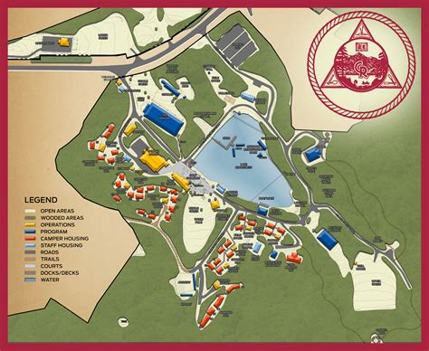 Camp Ridgecrest Map - The Campus for Ridgecrest Christian Summer Camps