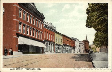 View of Main Street Frostburg, MD