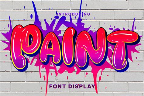 Paint - Graffiti Display Font | Creative Market