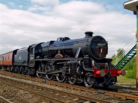 My favourite class of locomotive, the LMS Stanier class five, better known as the Black Five ...