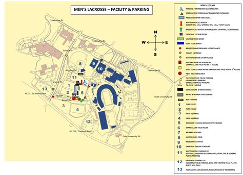 Duke Student Parking Lot Map