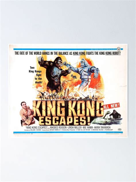 "king kong escapes" Poster for Sale by TheChidd | Redbubble