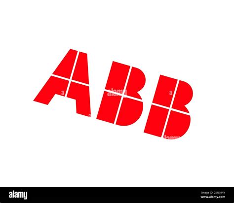 ABB Group, rotated logo, white background B Stock Photo - Alamy