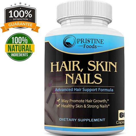 Pristine Food's Hair, Skin, Nails Vitamins – Biotin to Make Your Hair ...