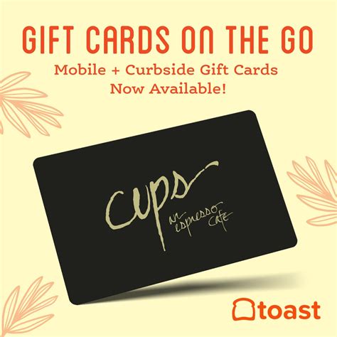 Gift Cards | Cups Espresso Cafe