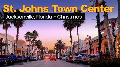 St. Johns Town Center Upscale Mall - Driving Through at Christmas - Jacksonville Florida - YouTube