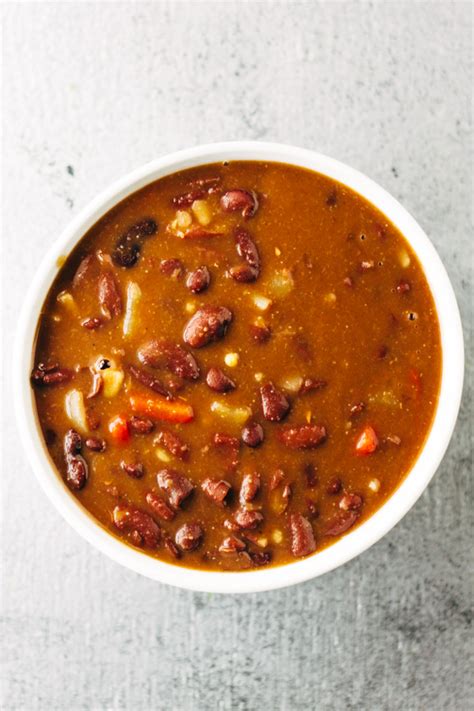 Vegan Red Kidney Bean Soup Recipe | Sprouting Zen