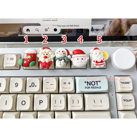 Mechanical Keyboard Button Keycap Christmas Merry Christmas Gift PBT ...