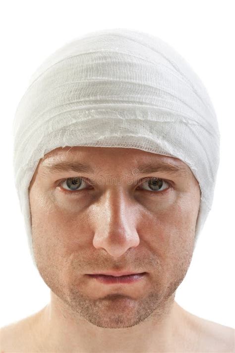 Bandage on wound head stock image. Image of accident - 16405829