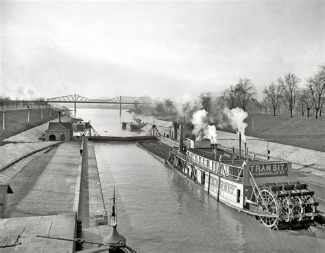 Louisville: The Ohio River circa 1906. Canal locks at Louisville, Kentucky. | Ohio river ...