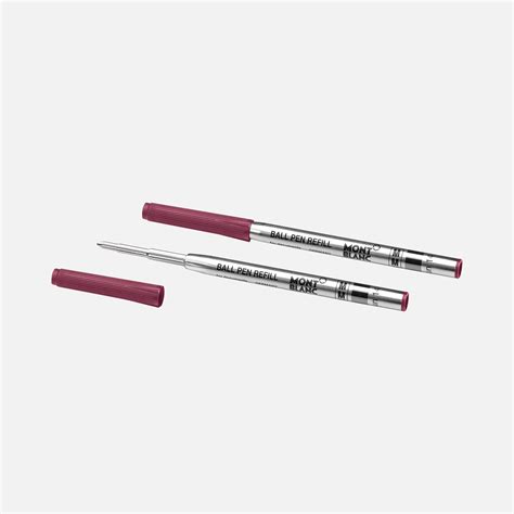 2 Ballpoint Pen Refills (M) Burgundy Red - Luxury Ballpoint pen refills – Montblanc® US