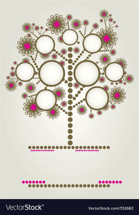 Modern family tree Royalty Free Vector Image - VectorStock