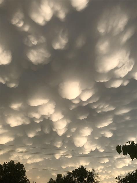 mammatus clouds after this evening's storm Mammatus Clouds, Descriptive, Phenomena, Gaia, Happy ...