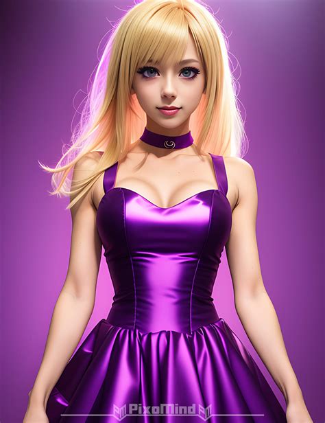 Anime Girls in Purple Dress - 01 by PixoMind on DeviantArt