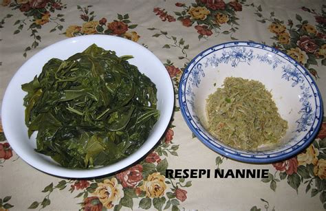 RESEPI NANNIE: Pucuk ubi rebus & sambal gesek