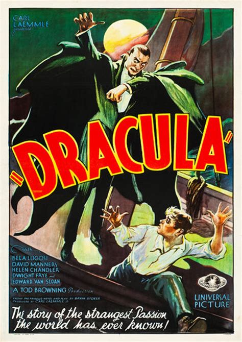 Dracula Dracula Movie Poster 1931 Monster Movies United - Etsy