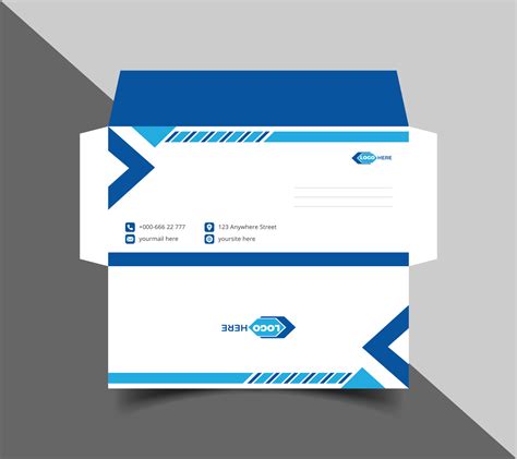 Corporate envelope template or envelope design 24262603 Vector Art at ...