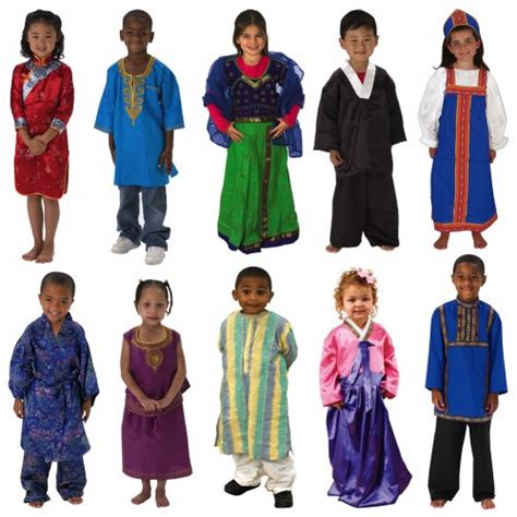 Cultural Clothing Outfits (Set of 10)