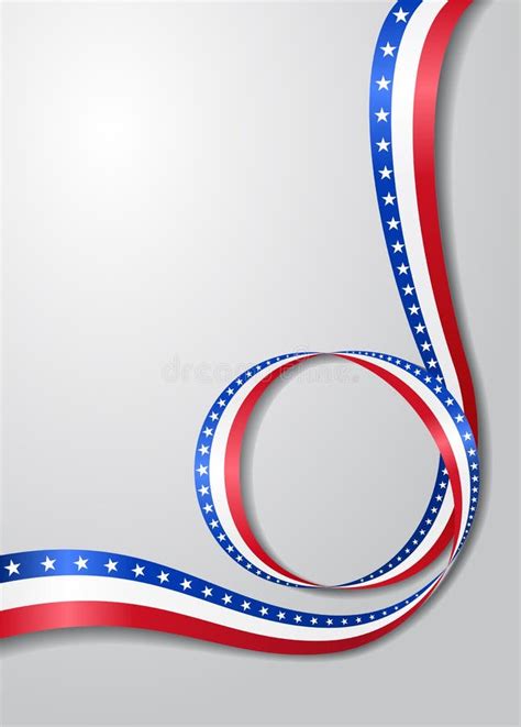 American Flag Wavy Background. Vector Illustration. Stock Vector - Illustration of tape, shape ...