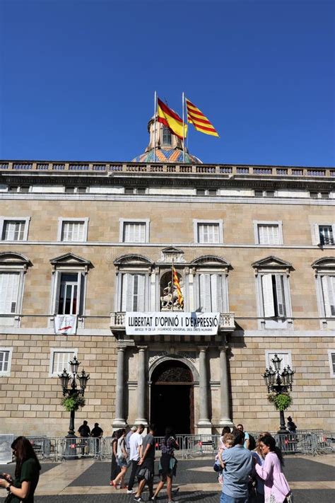 Palau De La Generalitat De Catalunya in Barcelona Editorial Photography - Image of palace ...