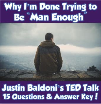 Why I Am Done Being "Man Enough" TED Talk (Justin Baldoni) | TpT