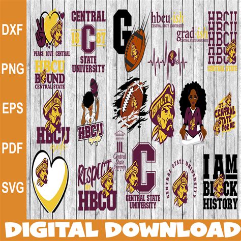 Bundle 20 Files Central State University Football Team Svg, - Inspire Uplift