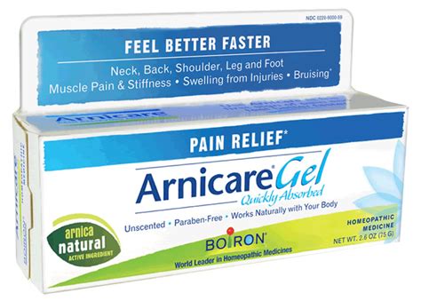 Amazon.com: Boiron Arnica Gel for Pain Relief, 2.6 Ounce, Topical Analgesic for Neck Pain, Back ...