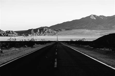 Black And White Photo Of Road · Free Stock Photo