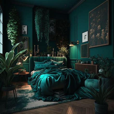 Pin by Evelyne 🦋B🦚🦋🦚 on Teal & Emerald Interiors | Dark home decor ...